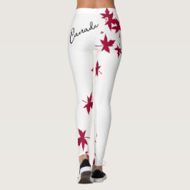 Leggings Légumineuses de feuille d'érable du Canada