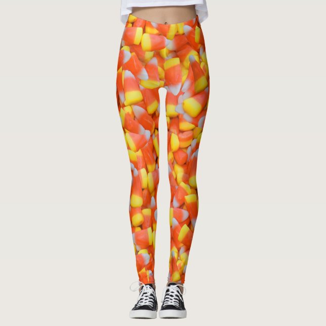 Leggings légumineuses de maïs à halloween (Devant)