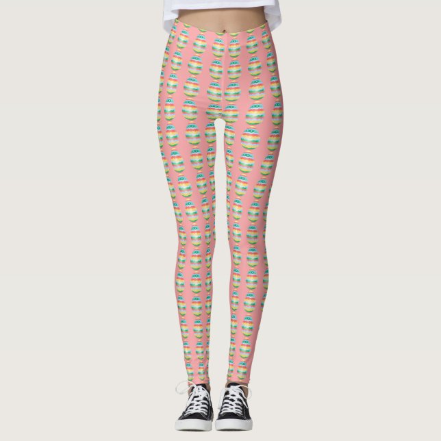 Leggings Légumineuses de Pâques Personnaliser des Pantalons (Devant)