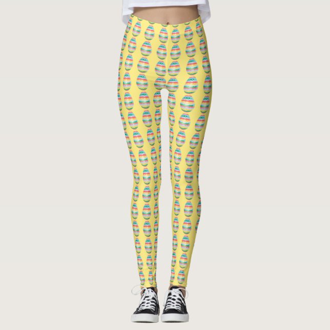 Leggings Légumineuses de Pâques Personnaliser des Pantalons (Devant)