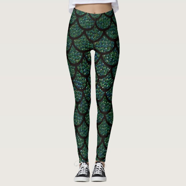Leggings légumineuses de sirène (Devant)
