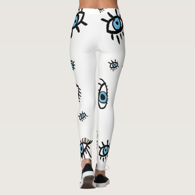 Leggings Légumineuses des yeux maléfiques (Dos)