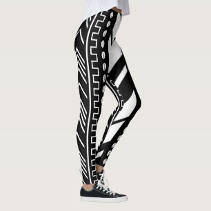 Leggings Légumineuses en tissu de boue africaine imprimée