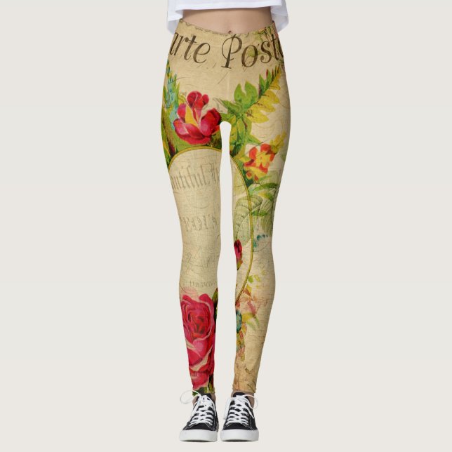 Leggings Légumineuses florales (Devant)