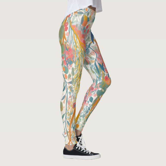 Leggings Légumineuses florales (Droite)