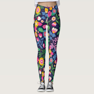 Leggings Légumineuses florales