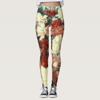 Leggings Légumineuses florales avec effet d'illusion
