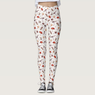 Leggings Légumineuses Motifs de champignons