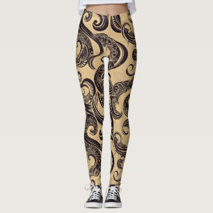 Leggings Légumineuses motifs de tatouage