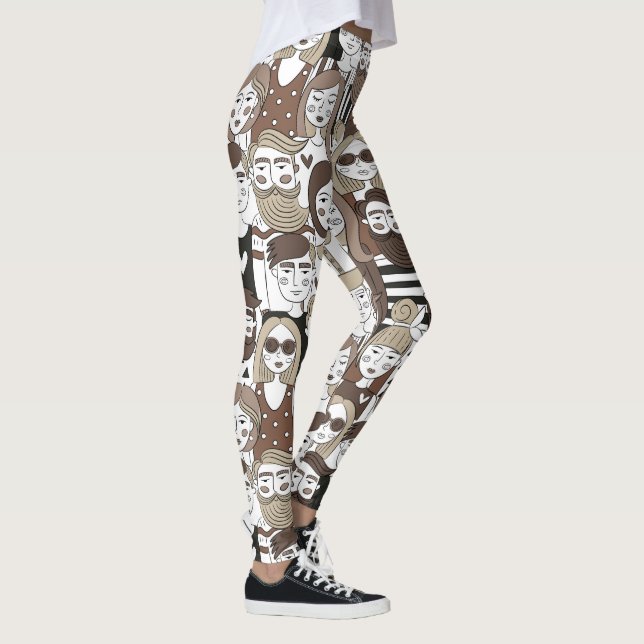 Leggings Légumineuses Motifs Hipster (Droite)