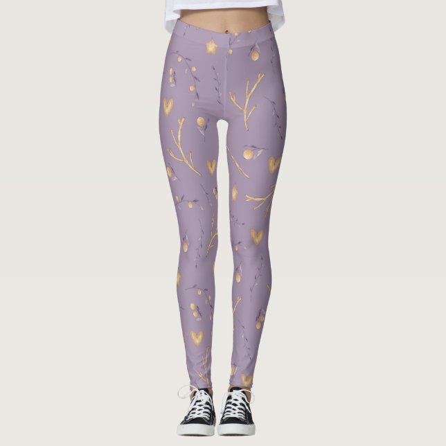 Leggings Légumineuses motifs scandinaves (Devant)