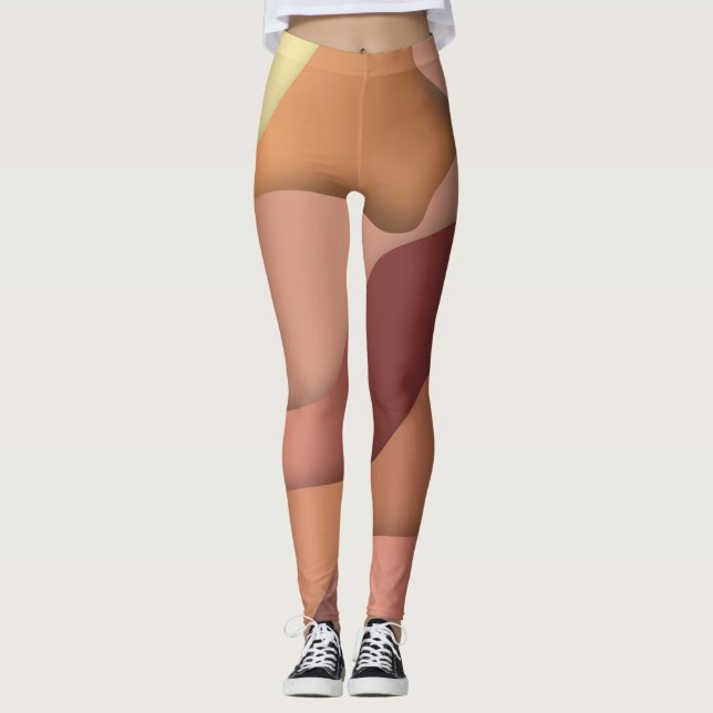 Leggings légumineuses océaniques en cuivre (Devant)