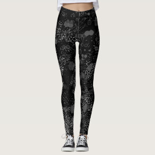 Leggings Légumineuses urbaines noires pour un mode de vie a