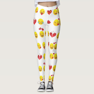 Leggings Légumineuses Valentine Emojis