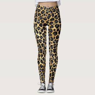 Leggings Leopard d'or