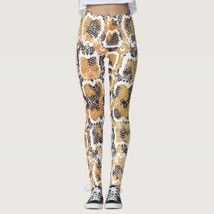 Leggings Léopard Snake Poster de animal Texture