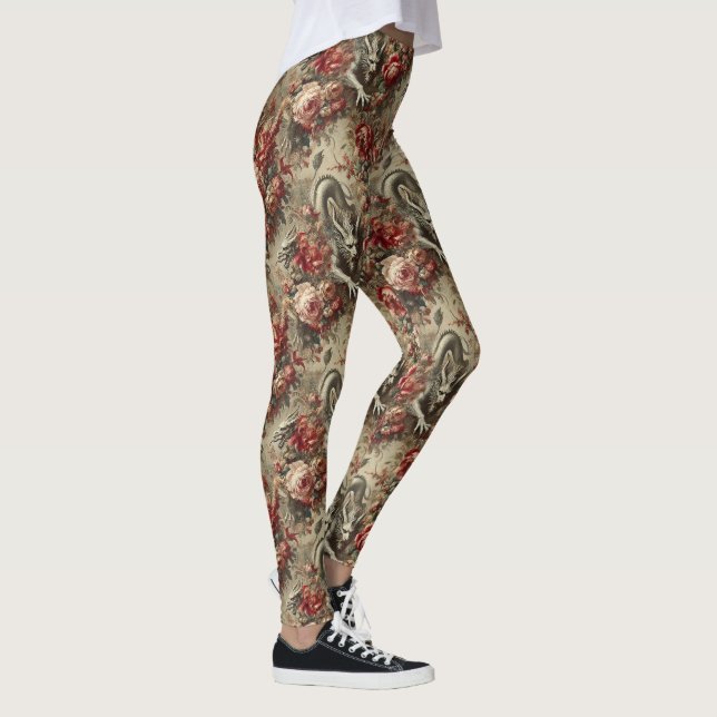 Leggings L'épais écarlate - victorien gothique (Droite)