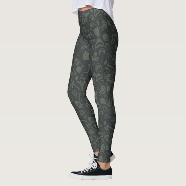 Leggings L'équipe du suicide | Motif d'icône de caractère (Gauche)