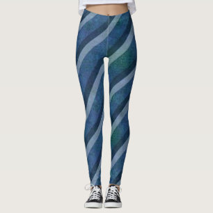 Leggings Les BLEUS diagonaux perfectionnent le pantalon de