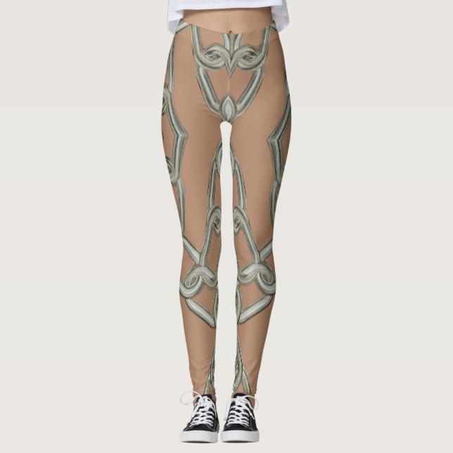 Leggings Les chaînes qui nous collent et lient des guêtres (Devant)