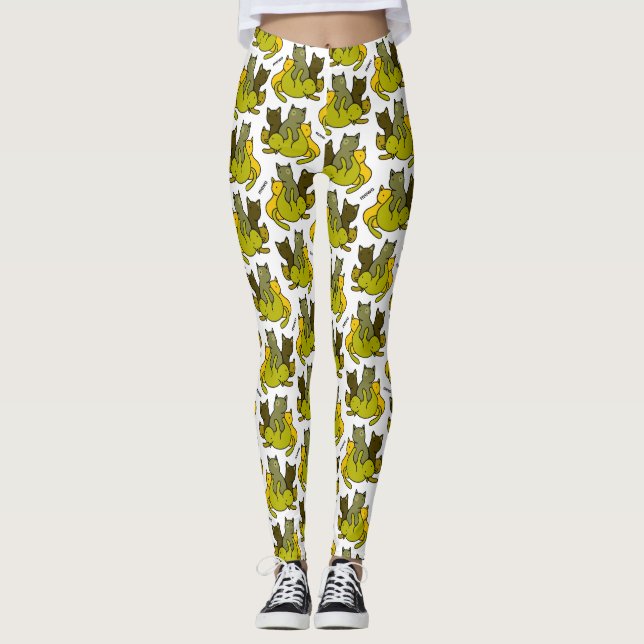 Leggings Les chatons d'olive (Devant)