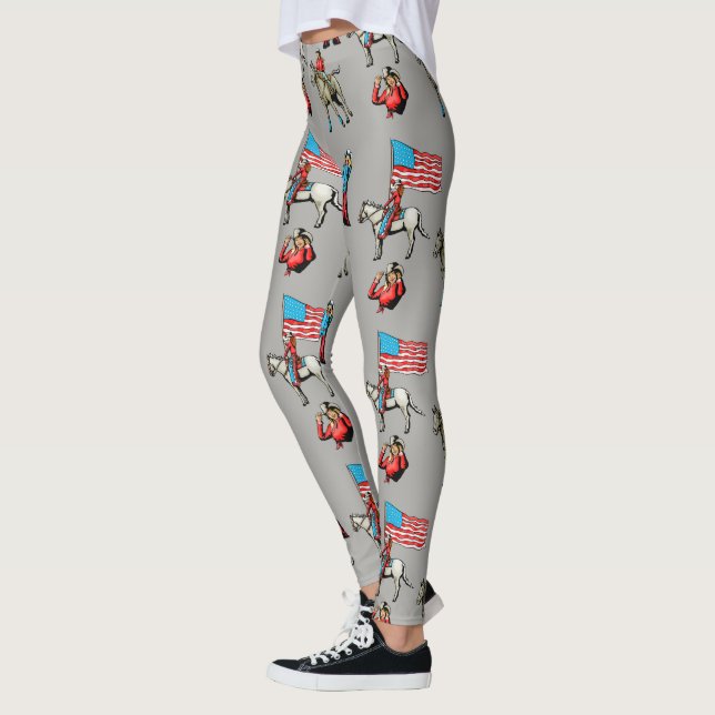 Leggings Les cow-girls et les chevaux impriment toutes les (Gauche)