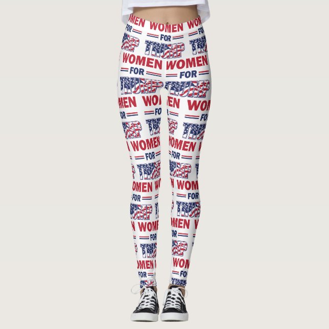 Leggings Les femmes pour Trump et l'Amérique pour toujours (Devant)