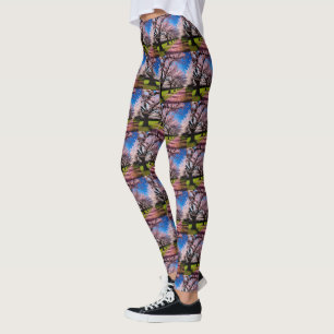 Leggings "Les fleurs en fleurs : les rangées de cerisiers a