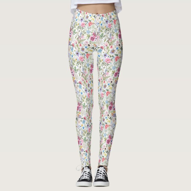 Leggings Les Fleurs Sont Les Mots De La Terre (Devant)