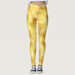 Leggings Les flocons de neige en or