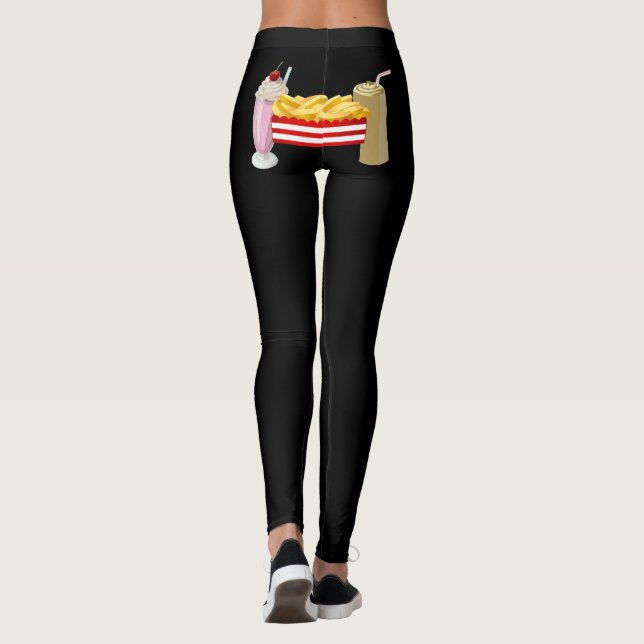 Leggings Les Fries Vont Avec Les Jambes Secouées (Dos)