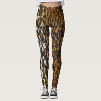 Leggings Les guêtres Brown des femmes noires élégantes