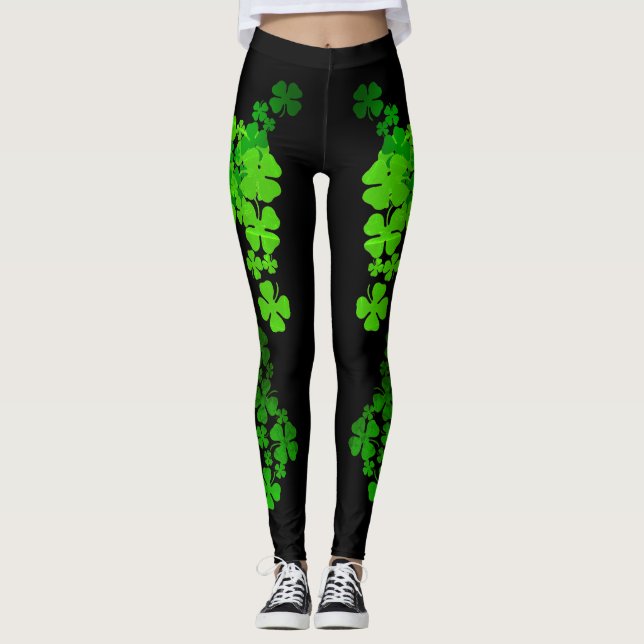 Leggings Les guêtres de Jour de la Saint Patrick embrassent (Devant)