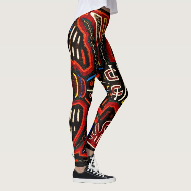 Leggings Les guêtres de Mola sont boho, de style bohème et (Droite)