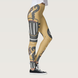 Leggings Les guêtres de tasse de café