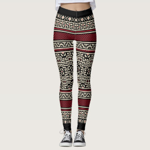 Leggings Les guêtres des femmes aztèques d'impression