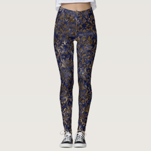 Leggings Les guêtres des femmes de damassé de velours de
