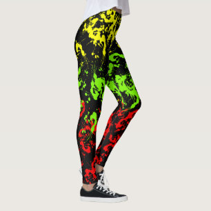 Leggings Les guêtres des femmes d'éclaboussure de peinture