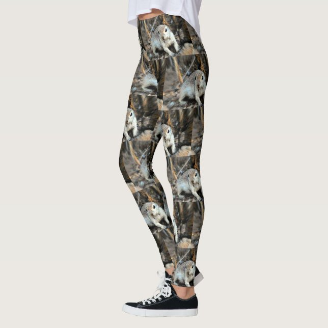 Leggings Les guêtres des femmes d'écureuil moulu de bébé (Gauche)