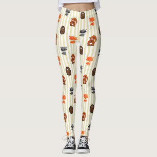 Leggings Les guêtres orientées de région boisée des femmes