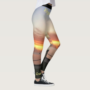 Leggings Les îles Vierges tropicales Sunset Personnalisez