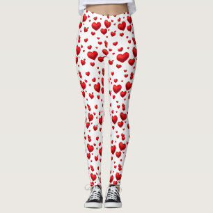 Leggings Les jambes des femmes - Coeurs de Saint-Valentin