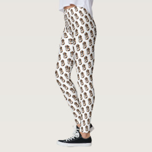 Leggings Les Joueurs De Basketball Numéro Huit Avec Basketb