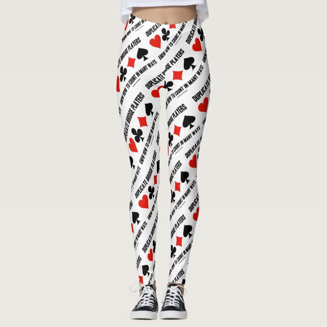Leggings Les Joueurs De Pont En Double Connaissent Le Nombr (Devant)