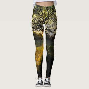 Leggings Les lucioles magiques paysage onirique