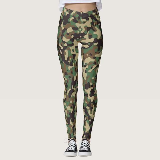 Leggings Les militaires de soldat de GI camouflent M. Mme (Devant)