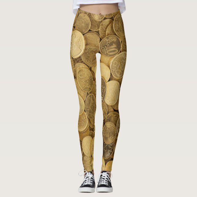 Leggings Les pièces d'argent des femmes changent (Devant)