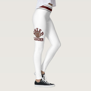 Leggings Les pom-pom-pom girls Maroon et White
