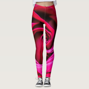 Leggings Les roses sont les guêtres rouges
