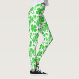 Leggings Les shamrocks tatouent le motif sans couture + vos